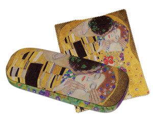 Brillenkoker incl. brillendoekje: The Kiss, Gustav Klimt