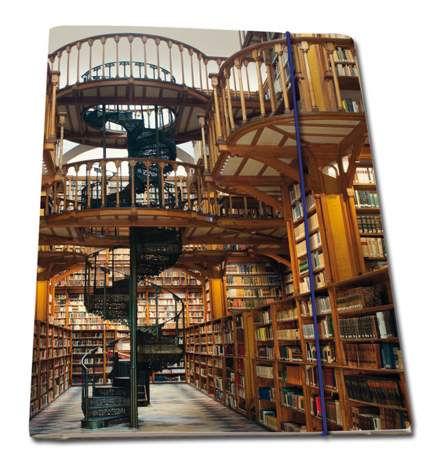 Portfoliomap A4: Die Klosterbibliothek, Maria Laach