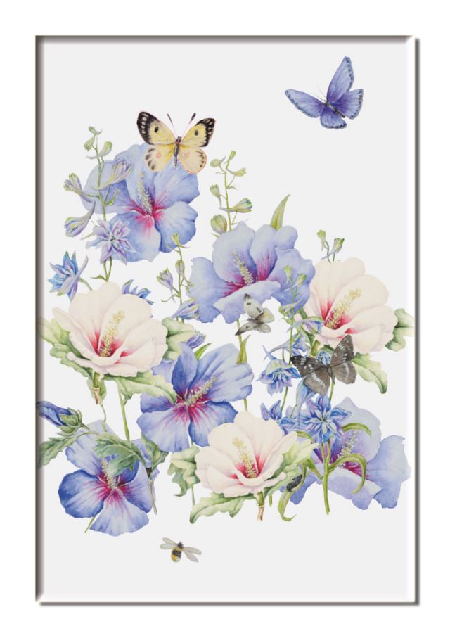 Koelkastmagneet: Hibiscus, Janneke Brinkman-Salentijn