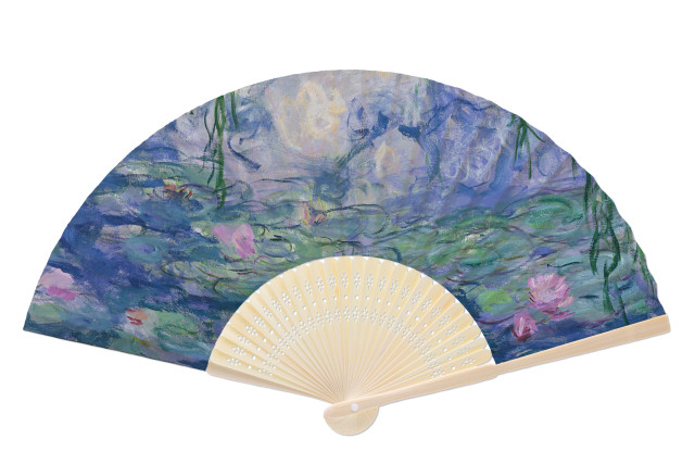 Handwaaier: Water Lilies, Claude Monet