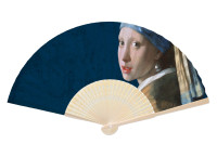 Handwaaier: Meisje met de parel - Girl with the Pearl Earring, Johannes Vermeer, Mauritshuis