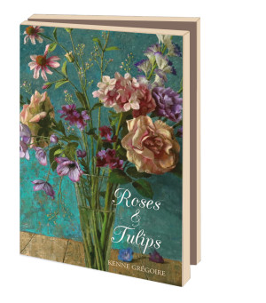 Kaartenmapje met env, klein: Roses & Tulips, Kenne Gregoire