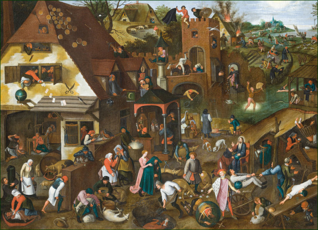 Puzzel (1.000 stukjes): Spreekwoorden, Pieter Brueghel ll