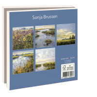 Kaartenmapje met env, vierkant: Summer landscape, Sonja Brussen