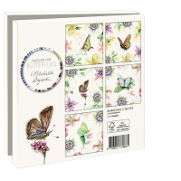 Kaartenmapje met env, vierkant: Passion for Butterflies, Michelle Dujardin