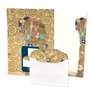 Briefpapier met enveloppen: Nine Cartoons, Gustav Klimt