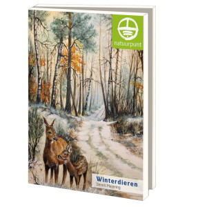 Kaartenmapje met env, groot: Winterdieren, Dennis Meijering, Natuurpunt