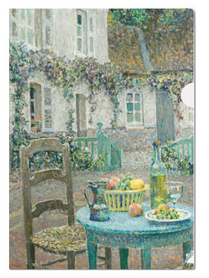 L-mapje A4 formaat: La Table bleue, Henri Le Sidaner, Singer Laren