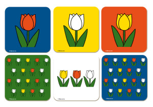 Onderzetters: Tulpen, Dick Bruna