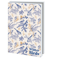 Kaartenmapje met env, groot: Winter Birds