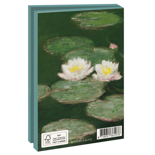 Kaartenmapje met env, klein: Water lilies, Claude Monet