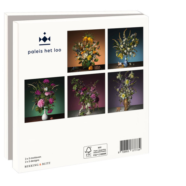 Kaartenmapje met env, vierkant: Bas Meeuws, Paleis Het Loo
