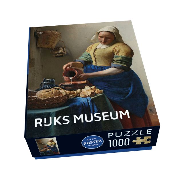 Puzzel (1.000 stukjes): Melkmeisje, Vermeer, Rijksmuseum