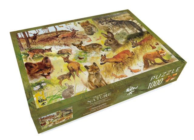 Puzzel (1.000 stukjes) Drawn to Nature, Rien Poortvliet