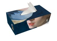 Tissuebox houder:  Meisje met de parel - Girl with the Pearl Earring, Johannes Vermeer, Mauritshuis