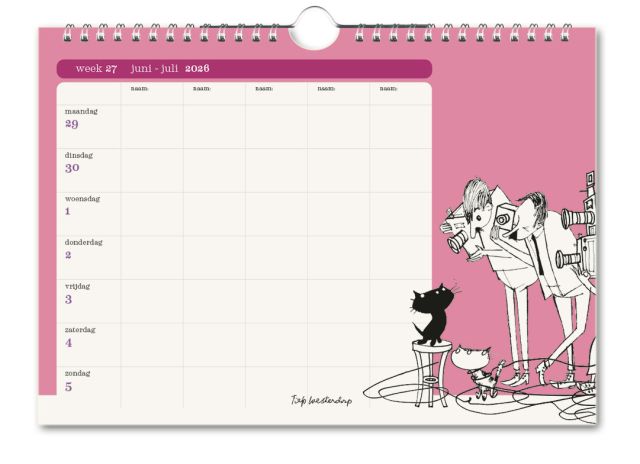 Fiep Westendorp familie planner 2026