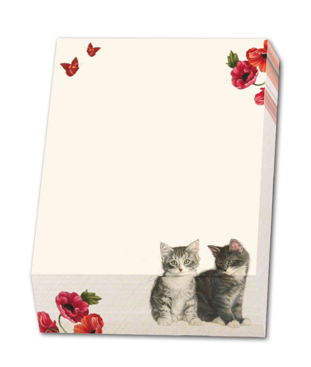 Memo blocnote: Franciens Kittens & Poppies, Francien van Westering