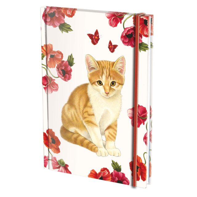 Notitieboek A5, harde kaft:  Franciens Kittens & Poppies, Francien van Westering