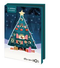 Kaartenmapje met env, klein: Fijne Feestdagen, Miriam Bos