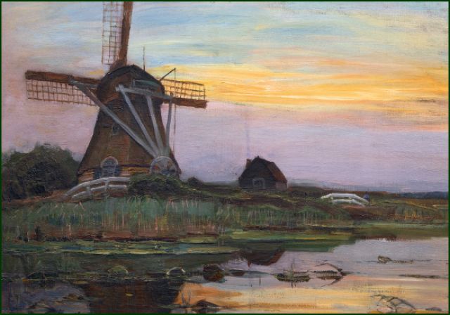 Oostzijde molen, Piet Mondriaan, LokroepVDNatuur, Singer Laren