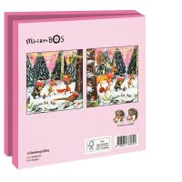 Kaartenmapje met env, vierkant: Winter Woodland Parade, Miriam Bos