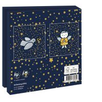 Kaartenmapje met env, vierkant: Vredesduif en Engel, Dick Bruna