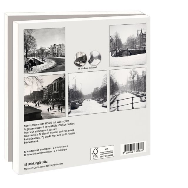 Kaartenmapje met env, vierkant: Winter, Marie-Jeanne van Hovell tot Westerflier