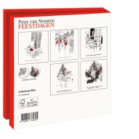 Kaartenmapje met env, vierkant: Feestdagen, Peter van Straaten