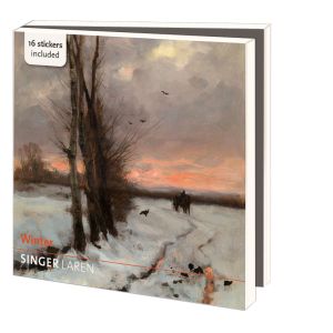 Kaartenmapje met env, vierkant: Winter, Singer Laren