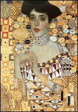Portrait of Adele Bloch-Bauer I (detail), Gustav Klimt