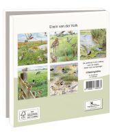 Kaartenmapje met env, vierkant:Landschappen, Elwin van der Kolk, Vogelbescherming Nederland