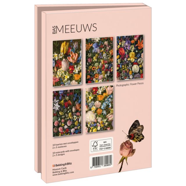 Kaartenmapje met env, groot: Photographic Flower Pieces, Bas Meeuws