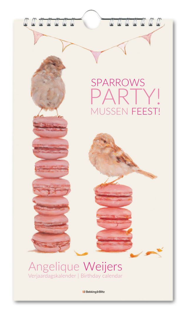 Verjaardagskalender: Sparrows party, Angelique Weijers