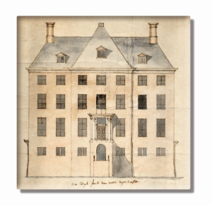 Koelkastmagneet:Bouwtekening, Kasteel Amerongen