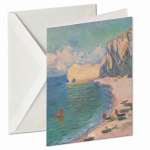 The Beach and the Falaise dAmont, Claude Monet