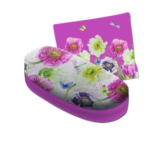 Brillenkoker groot incl. brillendoekje: Wild Flower Field, Janneke Brinkman-Salentijn