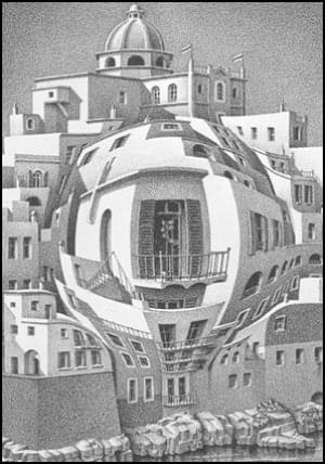 Balcony, M.C. Escher