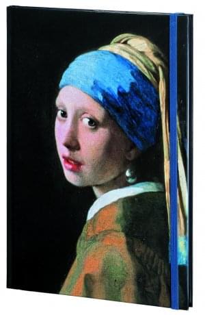 Notitieboek A5, harde kaft: Meisje met de parel-Girl with the Pearl Earring,Joh. Vermeer,Mauritshuis