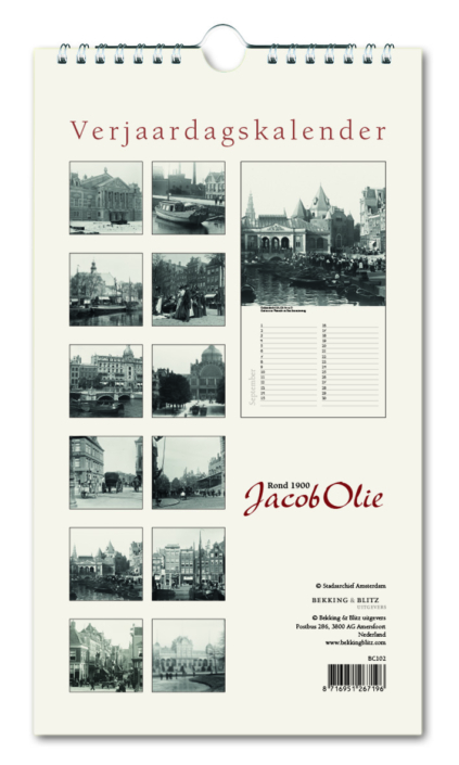 Geburtstagskalender: Jacob Olie, Amsterdam rond 1900, Stadsarchief