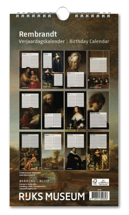 Geburtstagskalender: Rembrandt, Rijksmuseum Amsterdam
