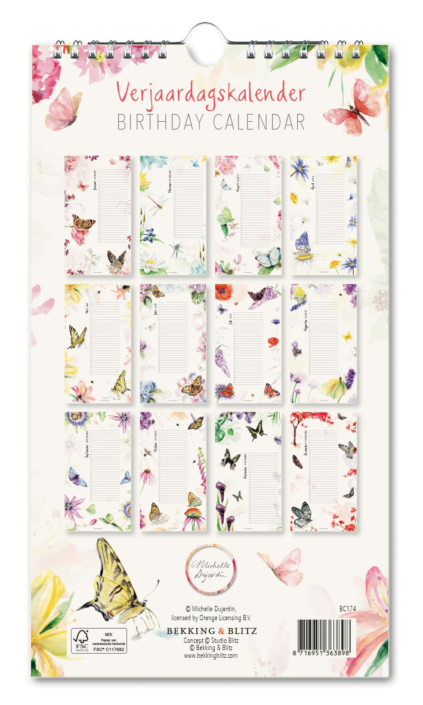 Geburtstagskalender: Butterfly Blossoms, Michelle Dujardin