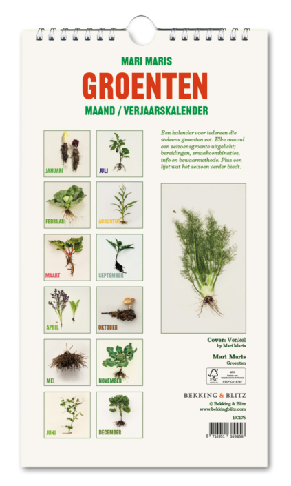 Geburtstagskalender: Groenten, Mari Maris