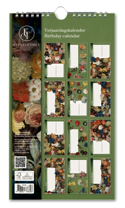 Geburtstagskalender: Floral & Toile, The Fitzwillam Museum