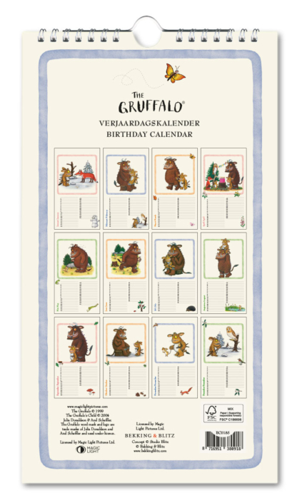 Geburtstagskalender: The Gruffalo, Julia Donaldson & Axel Scheffler