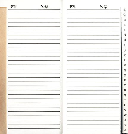 Adressbuch: Combi Addressbook A6