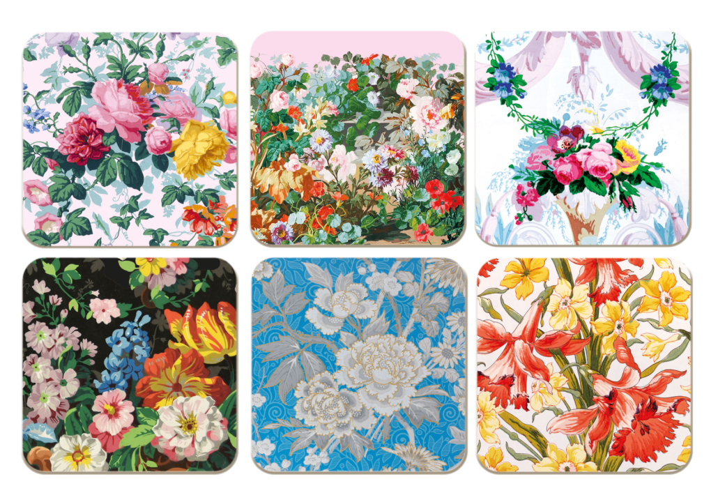 Untersetzer: Flowers, Musée du Papier Peint