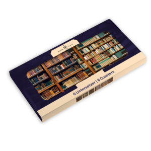 Untersetzer: Bücher, Die Klosterbibliothek, Maria Laach