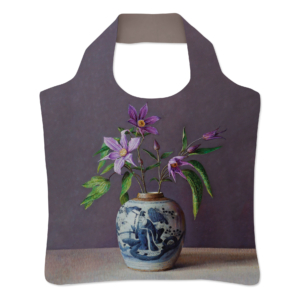 Falttasche: Clematis in Chinese pot, Ingrid Smuling