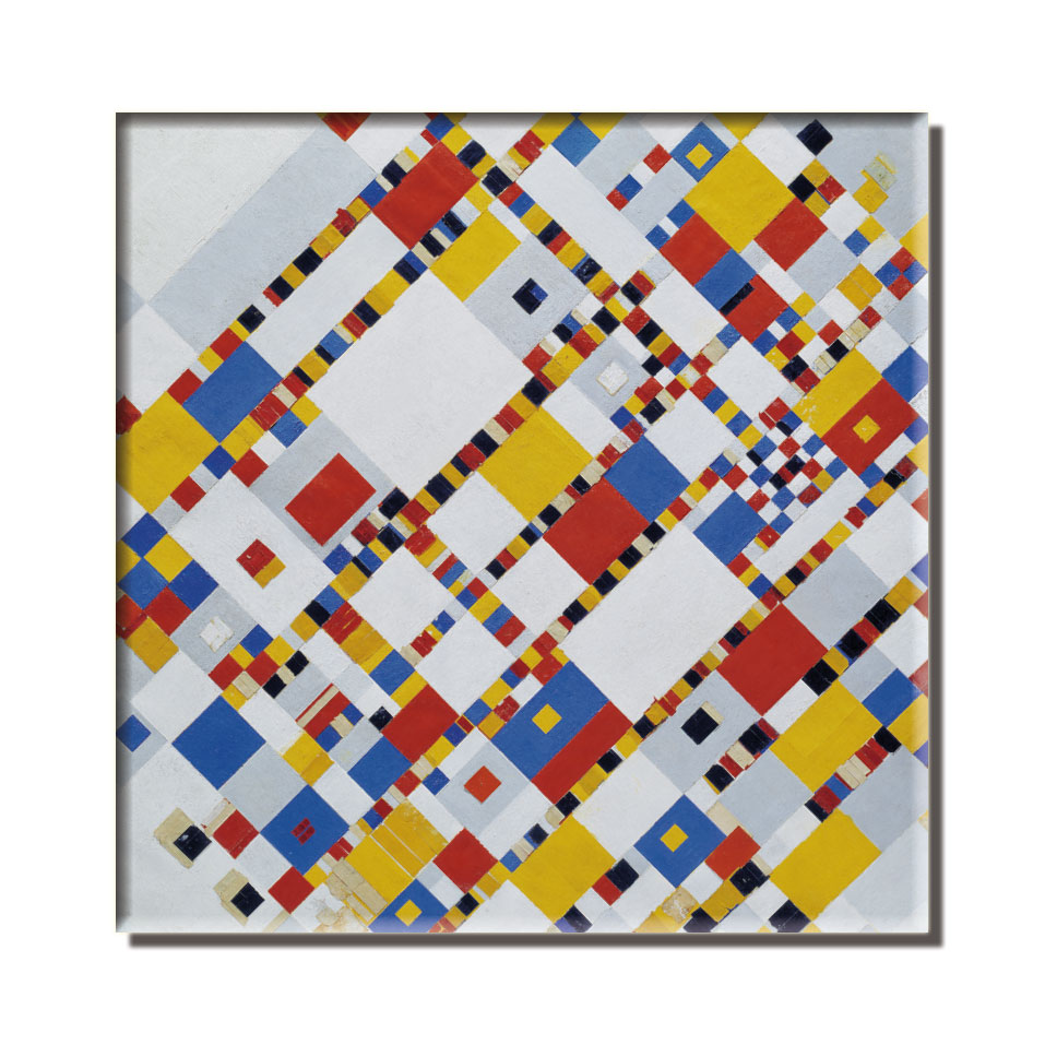 Kühlschrankmagnet: Victory Boogie Woogie, Piet Mondriaan, Gemeentemuseum Den Haag