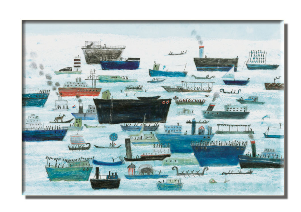 Kühlschrankmagnet: World of Boats, Marit Törnqvist